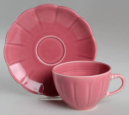 Petalware Rose Flat Cup & Saucer Set
