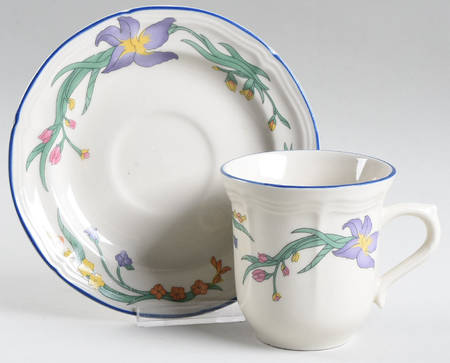 Angel Flat Cup & Saucer Set