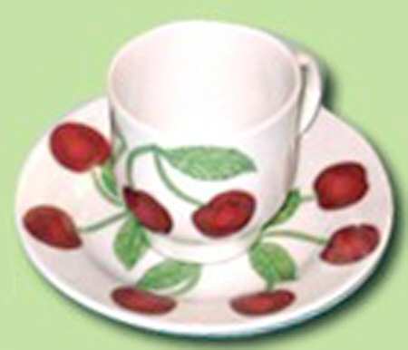GIN120 Footed Demitasse Cup & Saucer Set