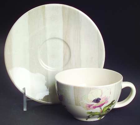 Anemones Flat Cup & Saucer Set
