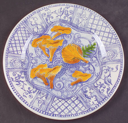Jardin Bleu Handpainted Salad/Dessert Plate
