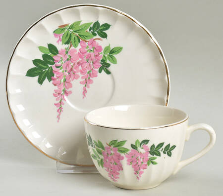 GEO289 Flat Cup & Saucer Set