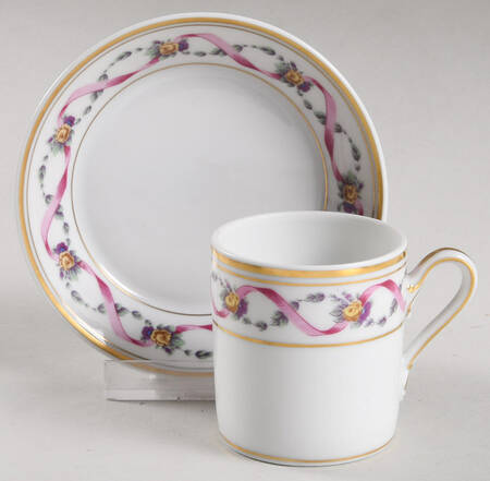 Boboli Flat Demitasse Cup & Saucer Set