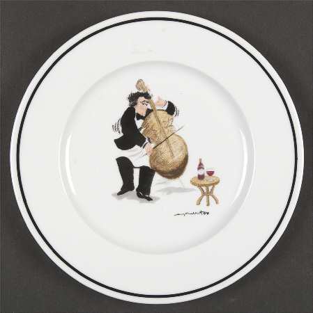 Napa Valley Quartet Dessert/Pie Plate by Guy Buffet
