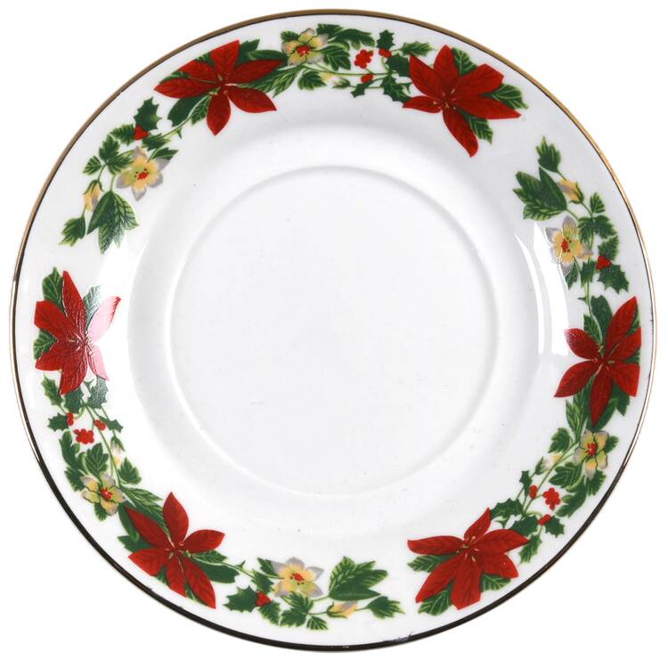 Poinsettia Holiday Saucer