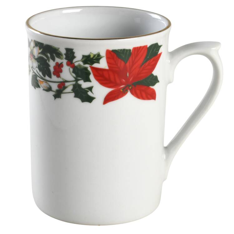 Poinsettia Holiday Mug