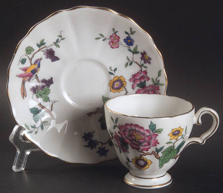 Berries Footed Demitasse Cup & Saucer Set