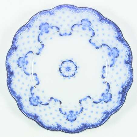 Keele (Flow Blue, Gold Accent) Salad Plate