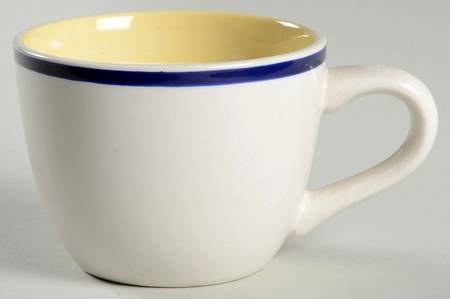 Tavernware Yellow (Rim) Flat Cup