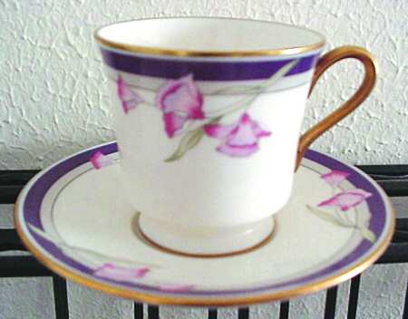 Bellefleur Footed Demitasse Cup & Saucer Set