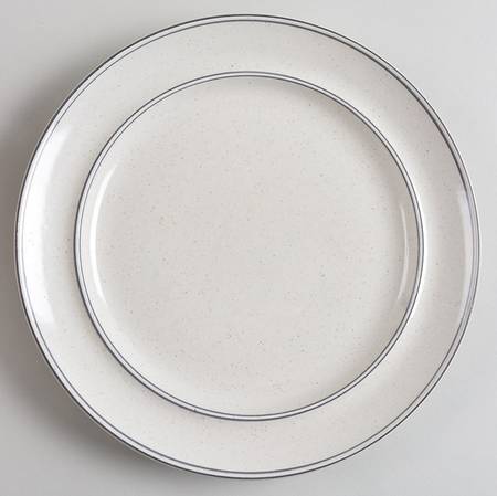 Birka Black Luncheon Plate