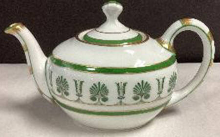 Ercolano Green (Restaurant Ware) Individual Teapot & Lid