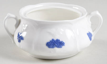 Bla Blom (Name In Banner) Sugar Bowl No Lid