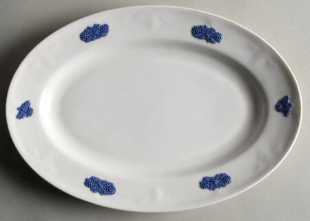 Bla Blom (Name In Banner) 9" Oval Serving Platter