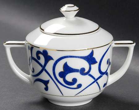 Odessa Bleu Sugar Bowl & Lid
