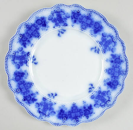 Clarence (Flow Blue, No Gold) Dinner Plate