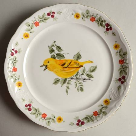 Songbirds (Floral & Fruit) Dinner Plate