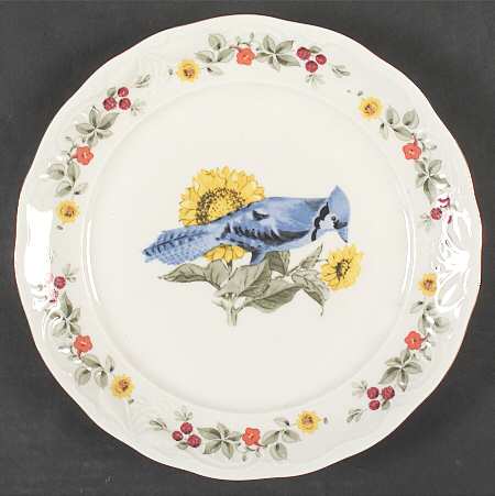 Songbirds (Floral & Fruit) Bread & Butter Plate