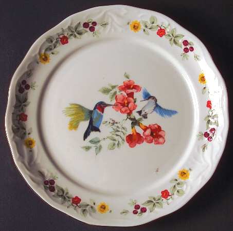 Songbirds (Floral & Fruit) Bread & Butter Plate