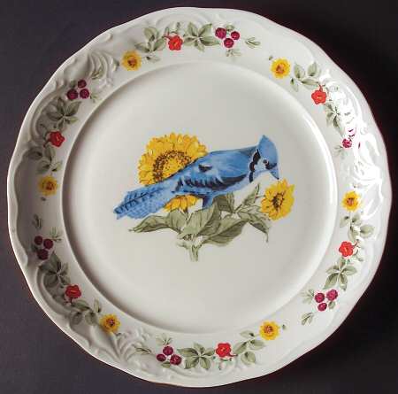 Songbirds (Floral & Fruit) Dinner Plate