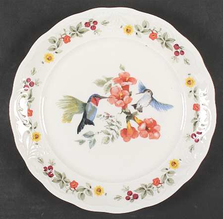 Songbirds (Floral & Fruit) Dinner Plate