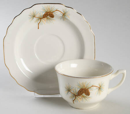 GEO330 Flat Cup & Saucer Set