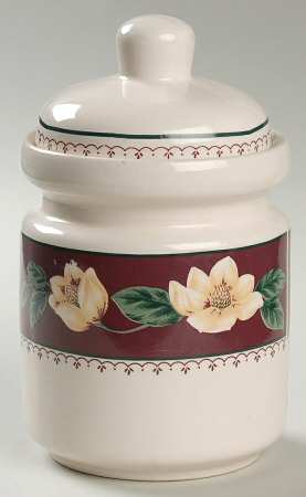 Magnolia Bloom Large Canister & Lid