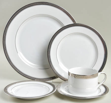 Ridgewood Platinum 5 Piece Place Setting