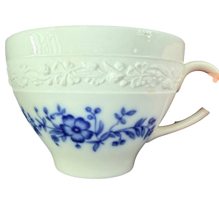 Cobalt Columbine Flat Cup