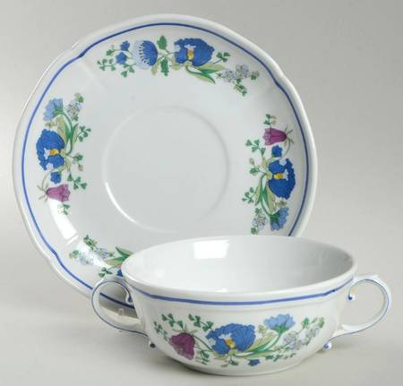 Lerici Flat Cream Soup Bowl & Saucer Set