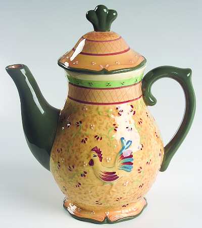 Bella Rooster Coffee Pot & Lid