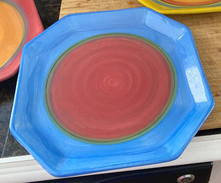 Creation Blue Square Dinner Plate