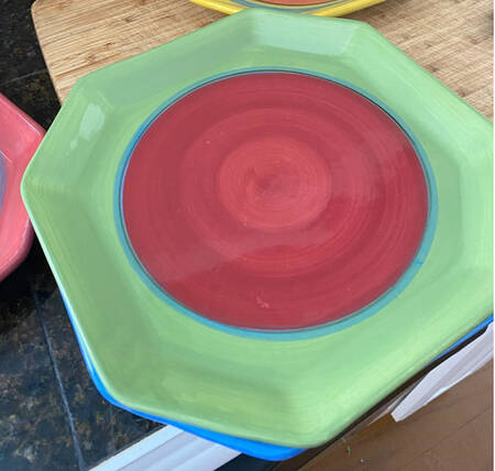 Creation Green Square Dinner Plate