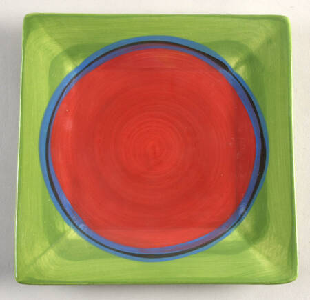 Creation Green Square Salad Plate