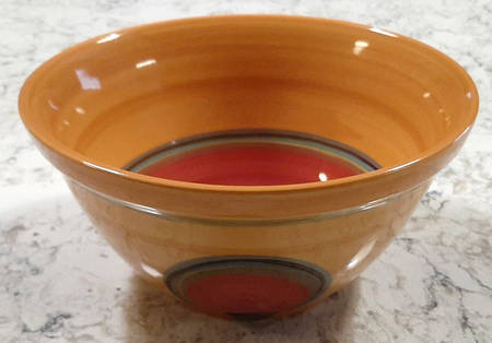 Creation Orange 9" Salad Serving Bowl