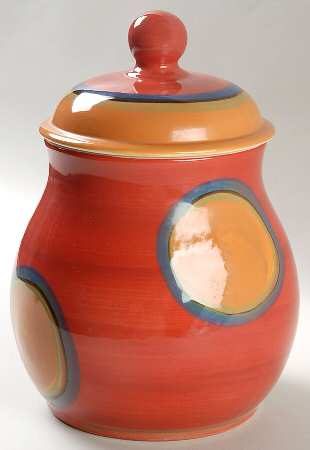 Creation Red Cookie Jar & Lid