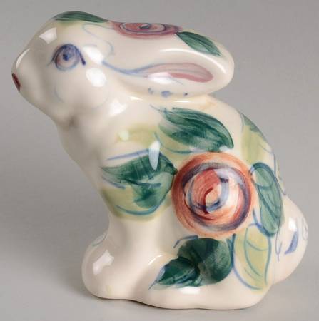 Rambling Rose Rabbit Figurine