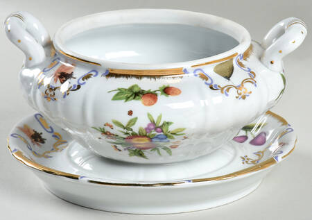Yorkshire Sauce Boat with Attached Underplate No Lid