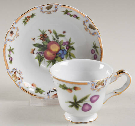 Yorkshire Footed Demitasse Cup & Saucer Set