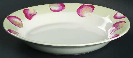 Rose Large Rim Soup Bowl