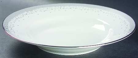 Silver Large Rim Soup Bowl