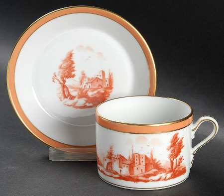 Tuscany Flat Cup & Saucer Set