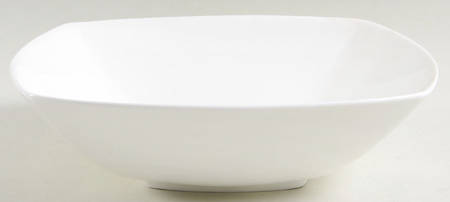 Vela White 9" Square Vegetable Bowl
