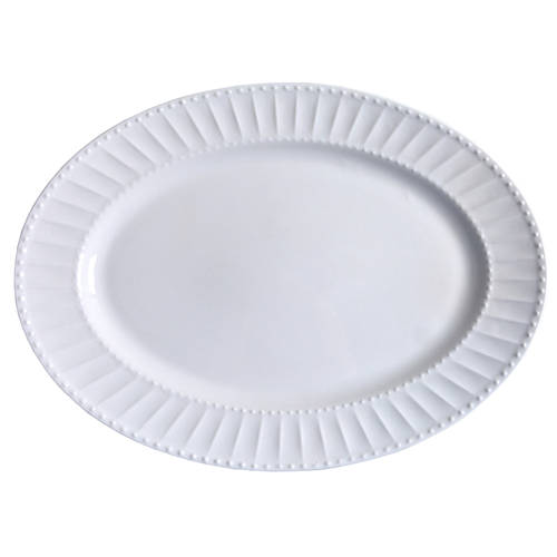 Regalia White 14" Oval Serving Platter