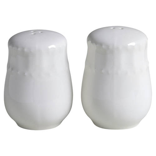 Regalia White Salt & Pepper Set by Gibson Designs