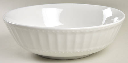 Regalia White 9" Round Serving Bowl