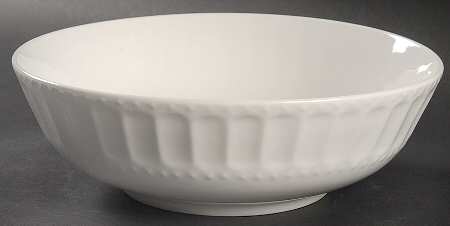 Regalia White 9" Round Serving Bowl