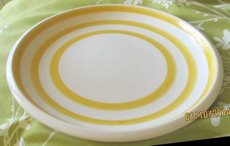 Cabana Yellow Dinner Plate