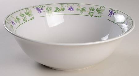 English Garden (White Background) 10" Round Vegetable Bowl
