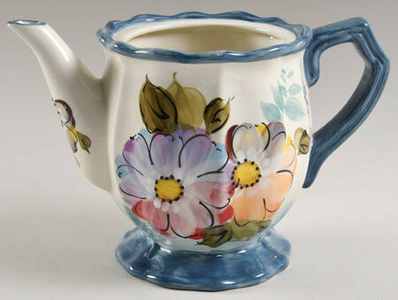 Crazy Daisies Teapot No Lid